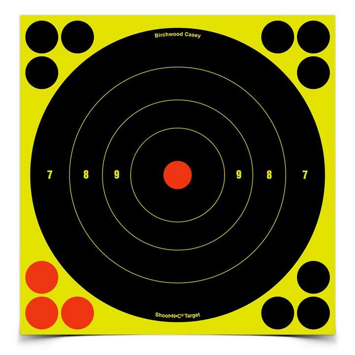 Shoot•N•C® 8 Inch Bull’s-Eye, 30 Targets – 360 Pasters