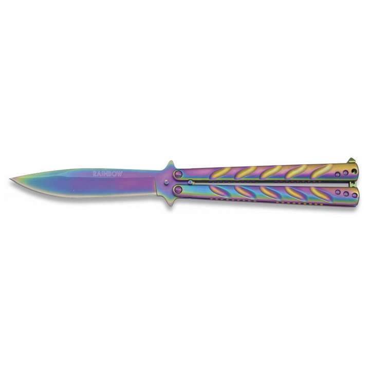 Couteau papillon Rainbow