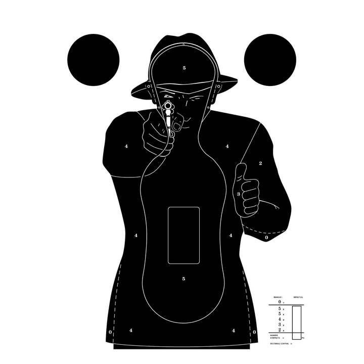 Cible Silhouette Police