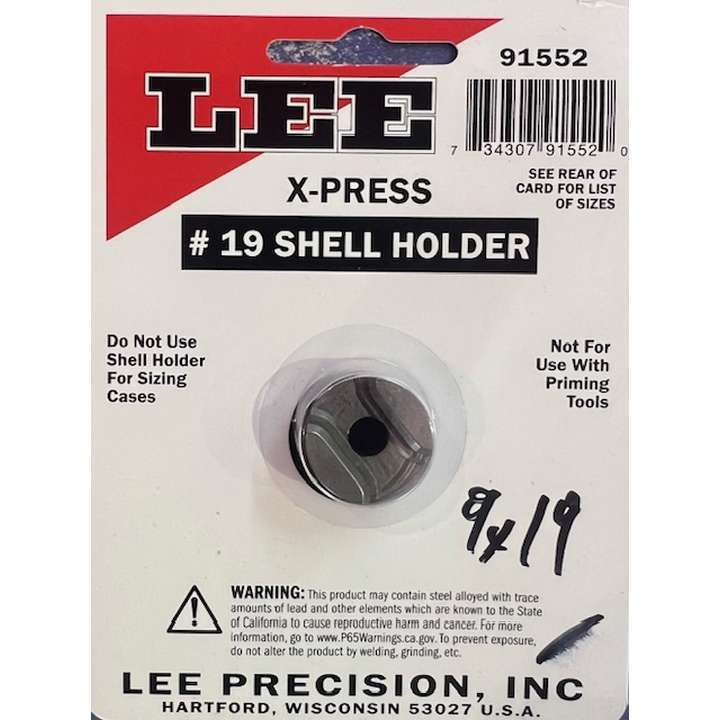 SHELL HOLDER 9MM LUGER